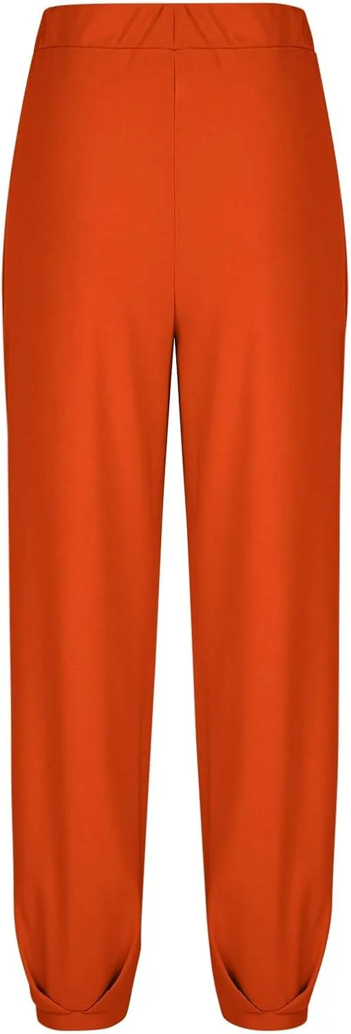 Lounge Pant Women Summer Trendy High Waisted Wide Leg Long Lounge Pant Cropped Cozy Pants with Pockets