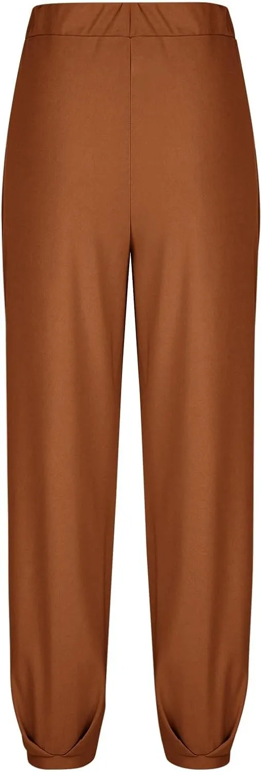 Lounge Pant Women Summer Trendy High Waisted Wide Leg Long Lounge Pant Cropped Cozy Pants with Pockets