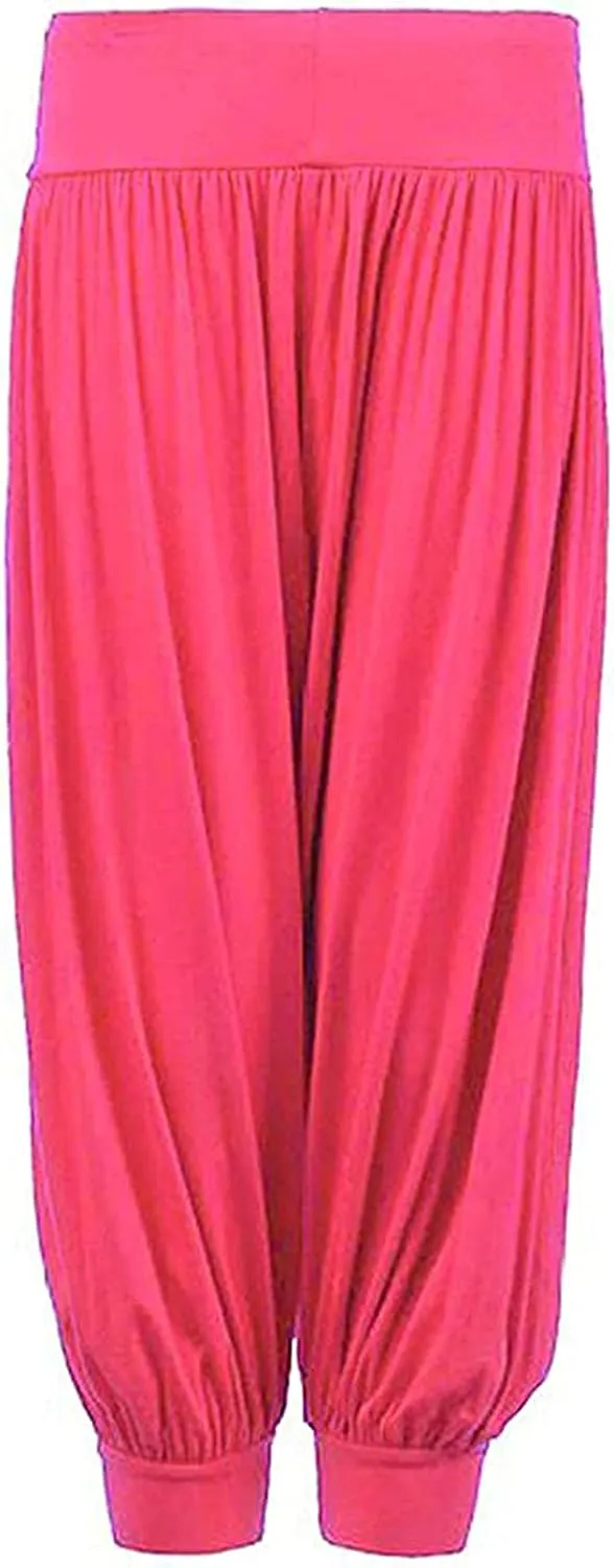 Loxdonz Kids Harem Loose Casual Baggy Sports Dancing Pants Girls Harem Children Trouser