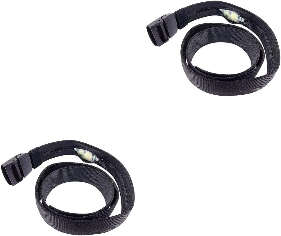 Magik 2-4 Pc Security Travel Waist Belt Wallet Hidden Money Pocket Anti-Theft Pouch (2 Pack)