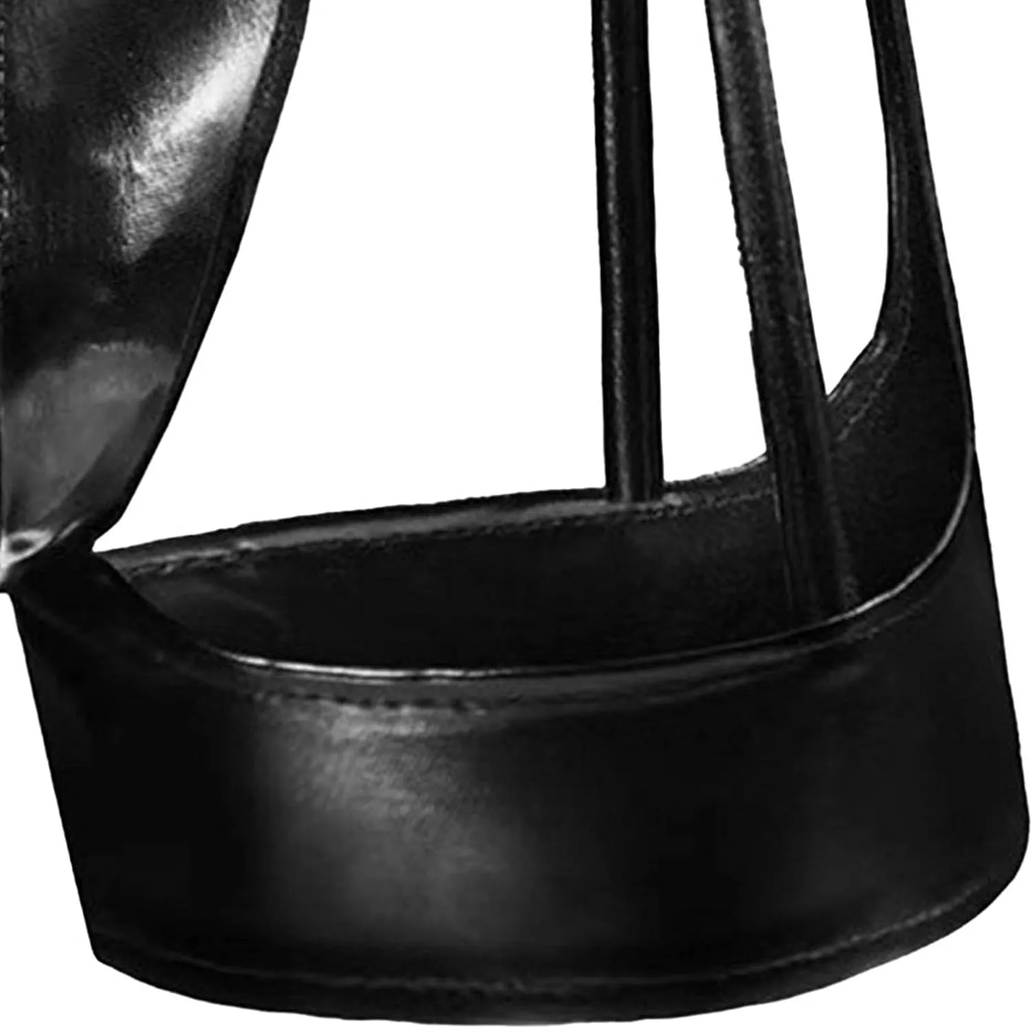 Maiyifu-GJ Men's Sexy Briefs Faux Leather Jockstrap Thong See Through Bulge Pouch Sexy Underwear Bikini Panties Underpants