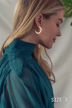 Material Girl Chunky Hoop Earrings