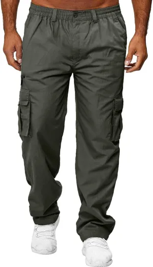 Mens Autumn and Winter High Street Fashion Loose Pants Active Outdoor Sports Joggers Hiking Sweatpants Overalls