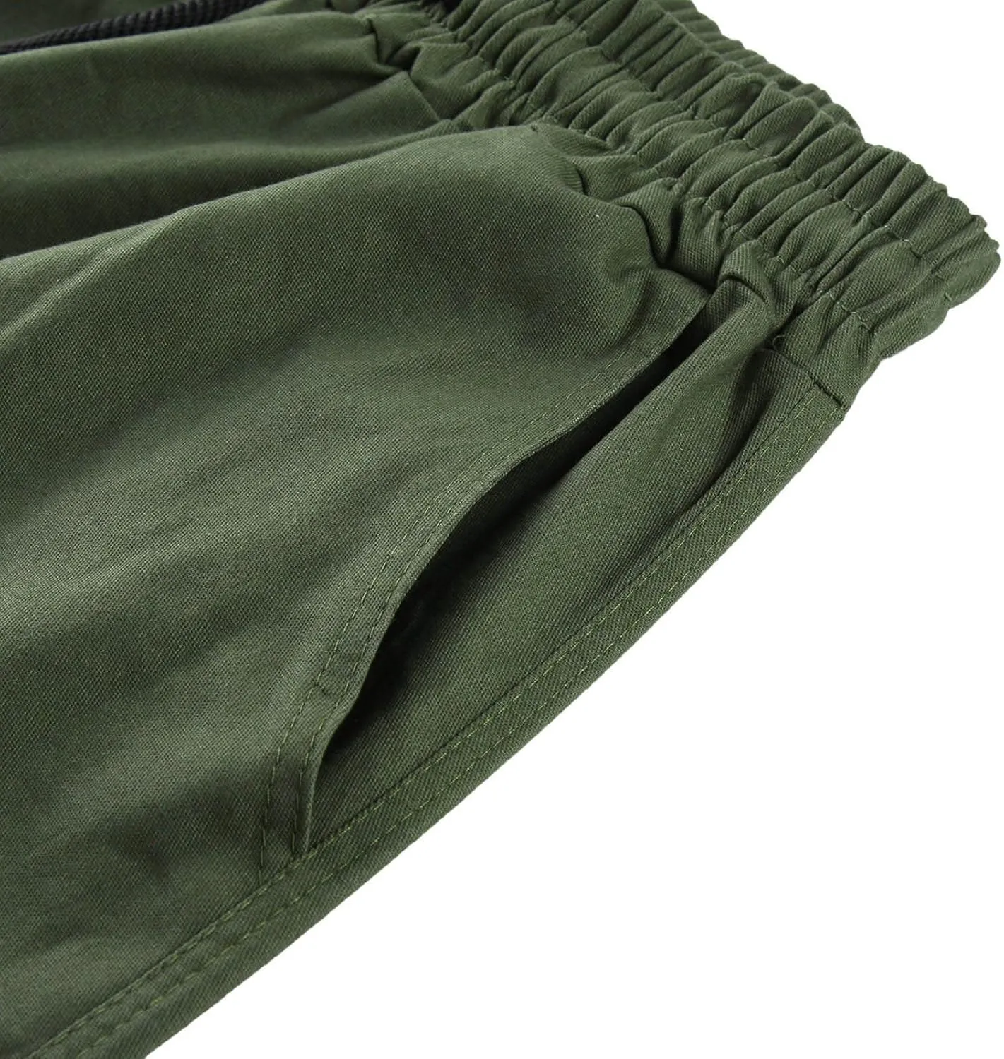 Mens Cargo Pants Casual Joggers Hiking Pants Loose Straight Athletic Workout Sweatpants with Pockets