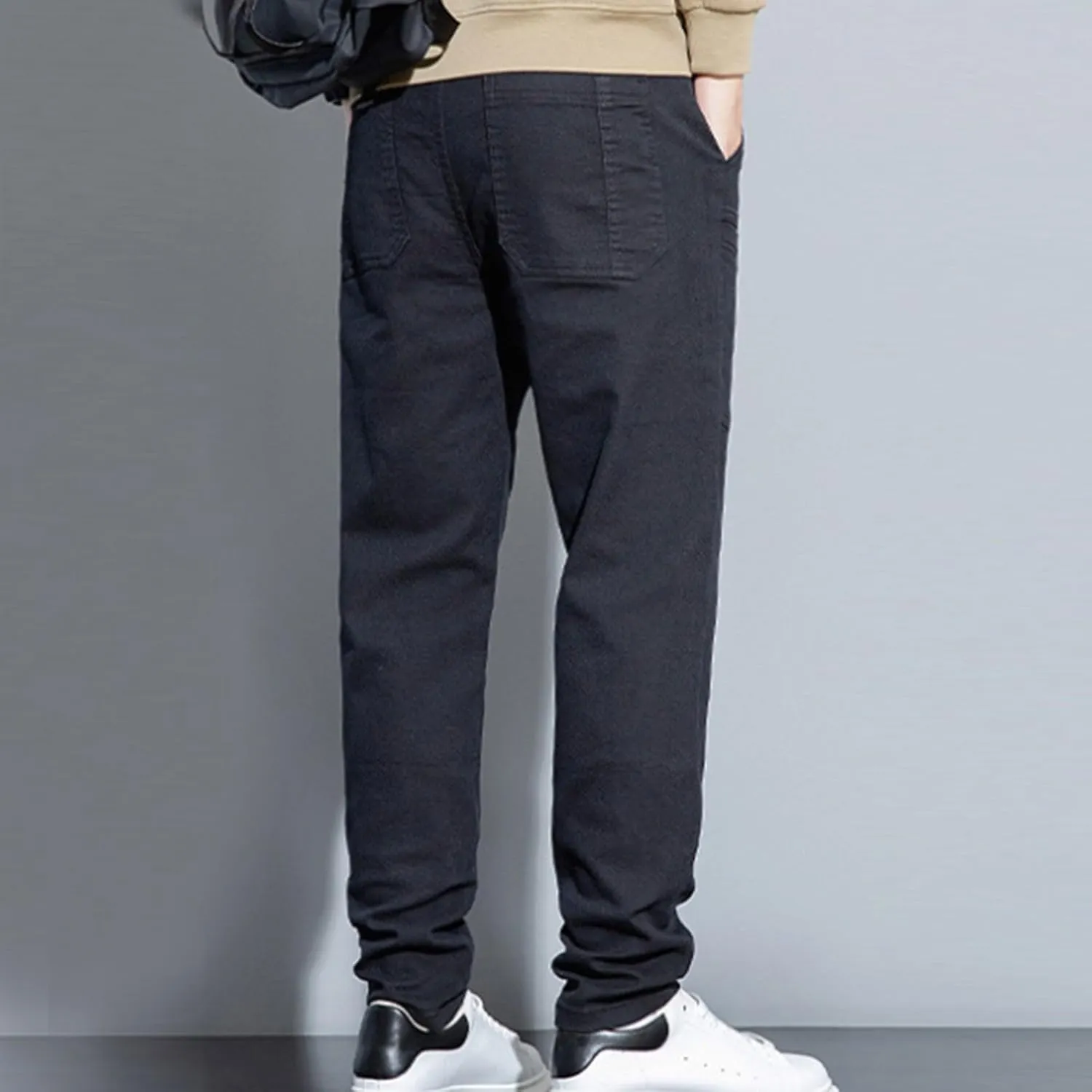 Mens Cargo Pants Slim Fit Multipants - High Stretch Multi-Pocket Durable Cargo Pants Drawstring Chinos Golf Pant
