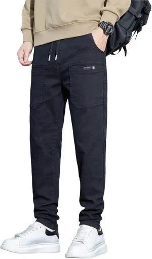 Mens Cargo Pants Slim Fit Multipants - High Stretch Multi-Pocket Durable Cargo Pants Drawstring Chinos Golf Pant