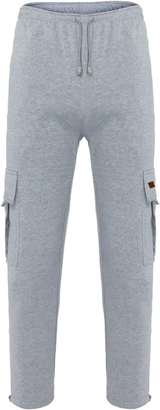 Mens Casual Cotton Sweatpants Breathable Comfy Joggers Workout Sport Pants Hiking Hunting Work Trousers