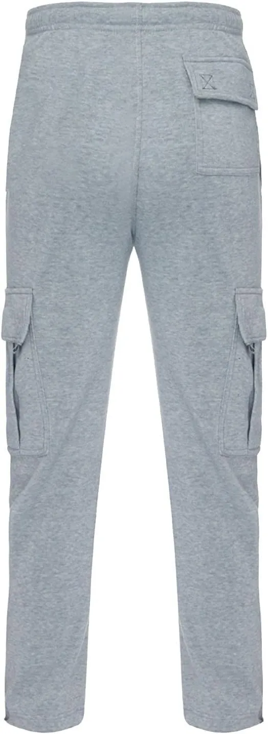 Mens Casual Cotton Sweatpants Breathable Comfy Joggers Workout Sport Pants Hiking Hunting Work Trousers