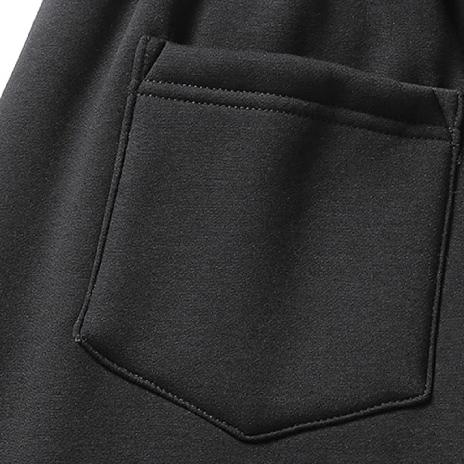 Mens Casual Cotton Sweatpants Drawstring Elastic Waist Wide Leg Pant Workout Sport Pants Work Multi Pockets