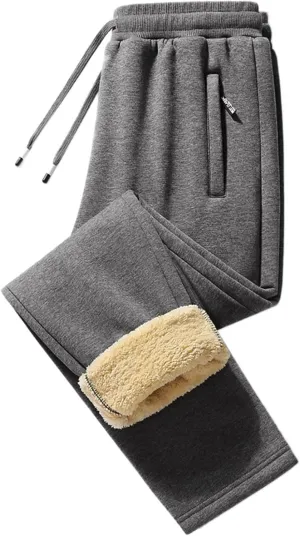 Mens Casual Cotton Sweatpants Drawstring Elastic Waist Wide Leg Pant Workout Sport Pants Work Multi Pockets
