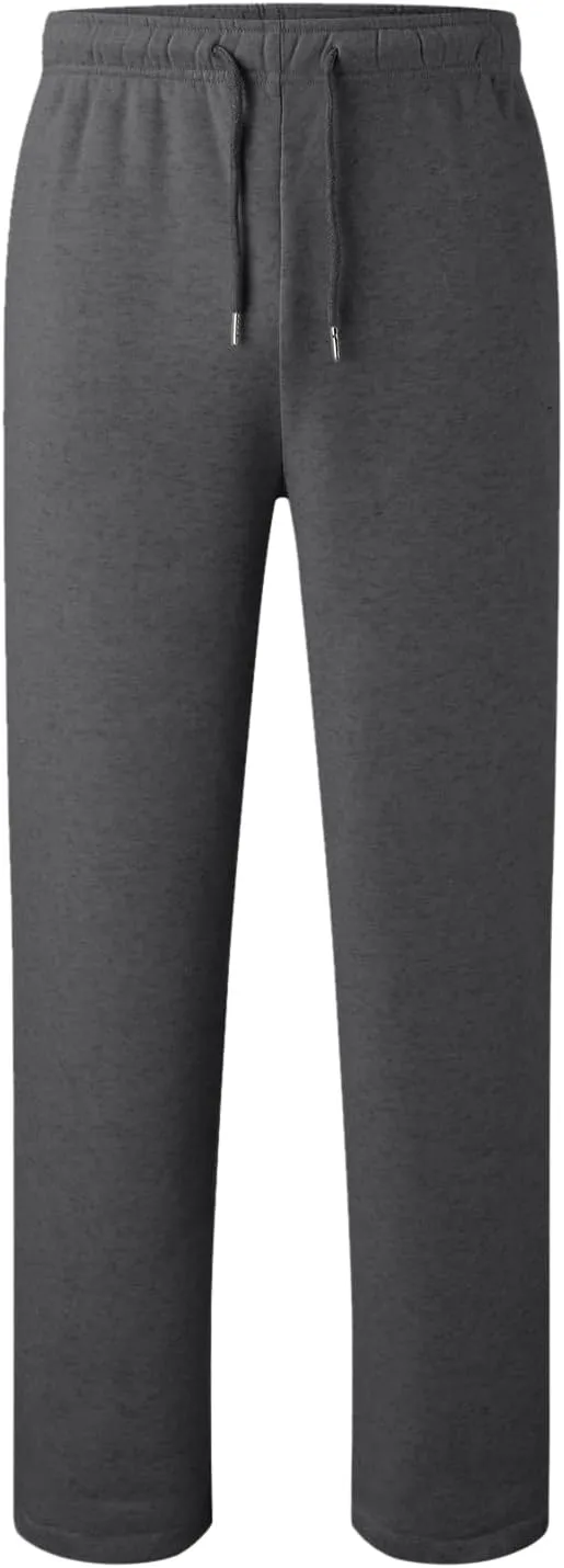 Mens Casual Cotton Sweatpants Stretch Elastic Waist Joggers Athletic Gym Pants Hiking Hunting Work Trousers
