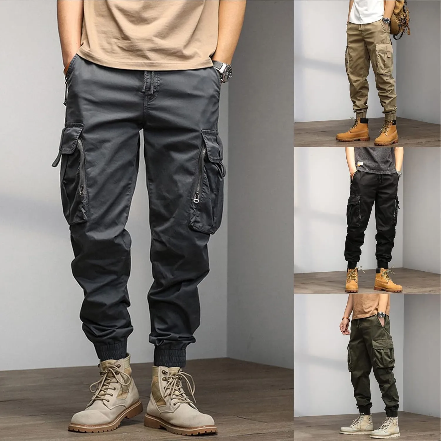Men's Hiking Pants Tactical Cargo Pants Lightweight Work Pants Outdoor Travel Stretch Fashion Outdoor Pant