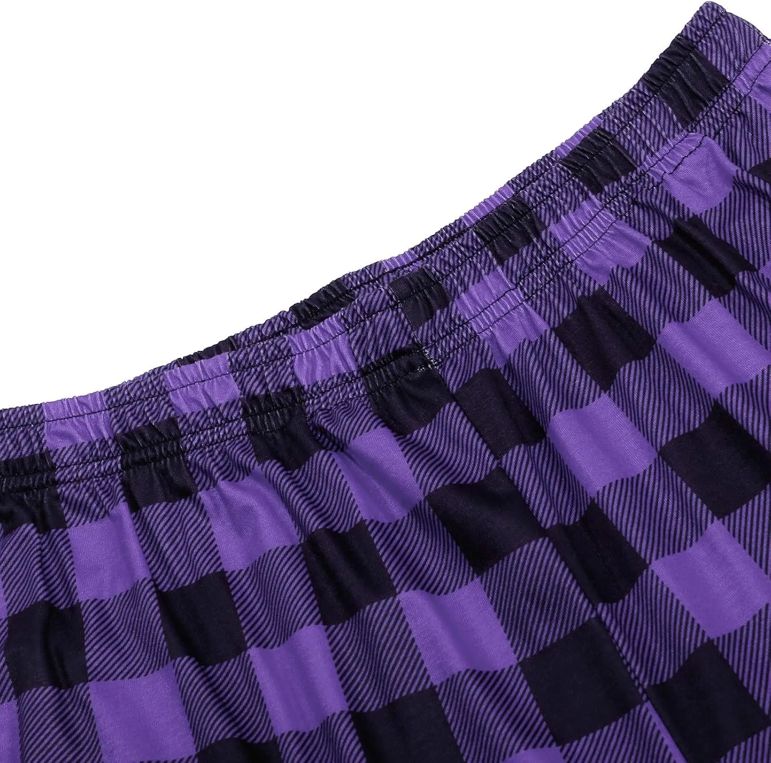 Mens Pajama Pants Wide-Legged Plaid Printed Drawstring Pockets Casual Pants Fall and Winter Sleepwear Pants