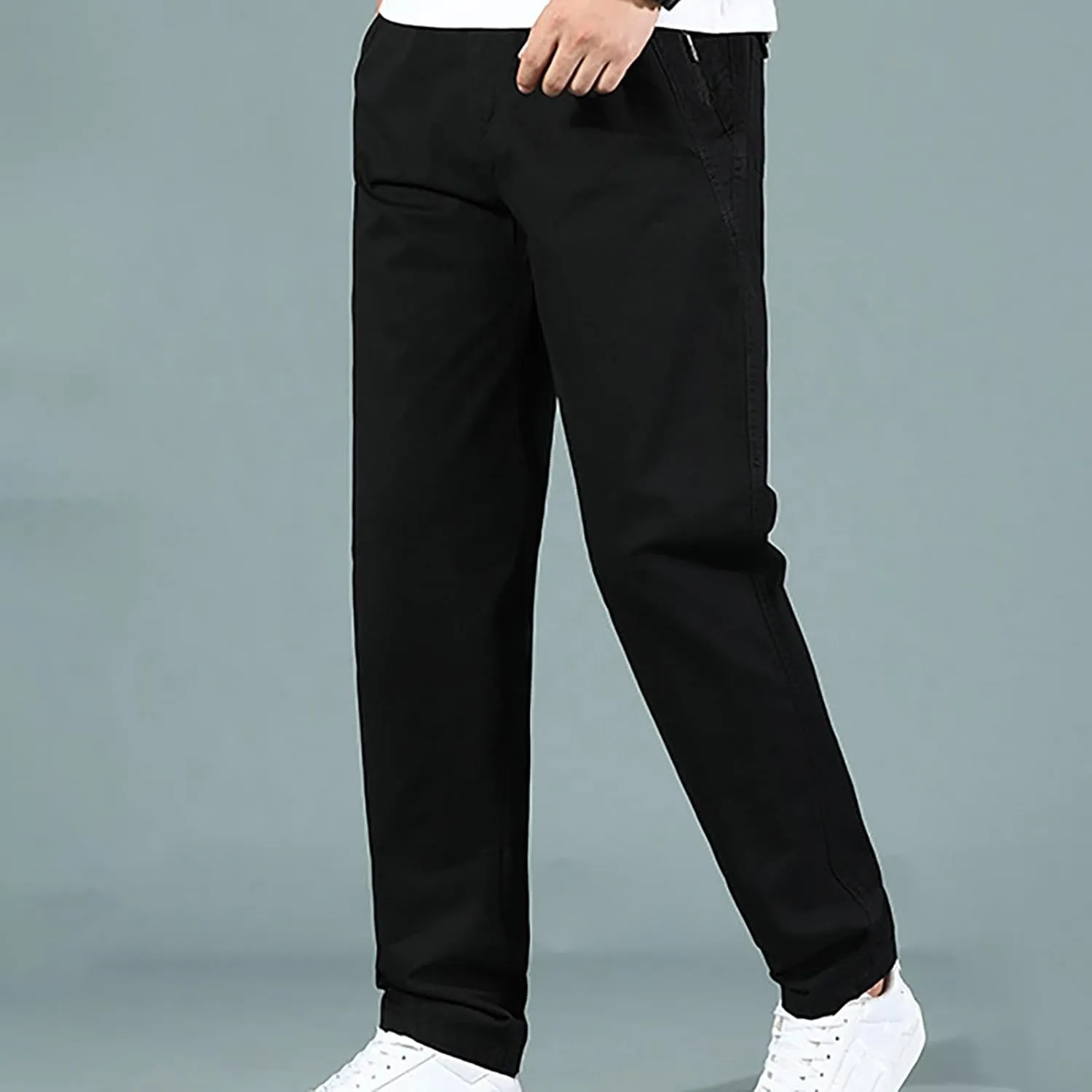 Men's Pant Cargo Work Loose Casual Sweatpants Lightweight Tactical Pant Multi Pockets Outdoor Twill Sport Hiking Pant