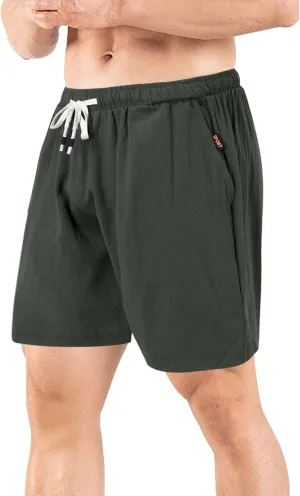 Mens Shorts Cargo SweatShorts Men Jean Graphic Elastic Waist for Dress Casual Oversized Long Linen White Summer