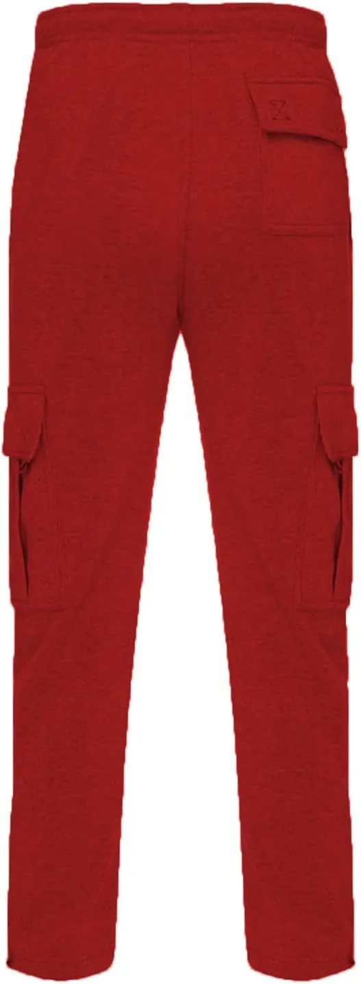 Mens Sweatpants Drawstring Elastic Waist Wide Leg Pant Loose Fit Baggy Pants Hiking Hunting Work Trousers