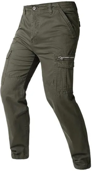 Mens Sweatpants Joggers Elastic Cuff Outdoor Hiking Pants Multi Pockets Comfort Utility Cargo Work Pants Regular Fit