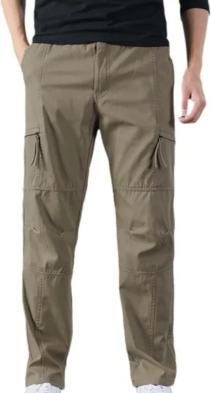 Mens Sweatpants with Pockets Men's Wild Cargo Pants Casual Joggers Sweatpants Outdoor Waterproof Hiking Work Pants