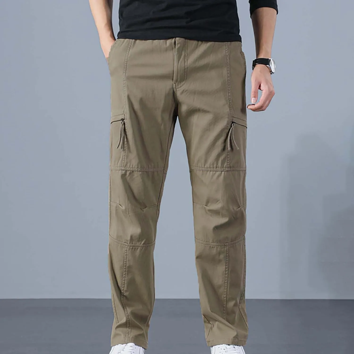 Mens Sweatpants with Pockets Men's Wild Cargo Pants Casual Joggers Sweatpants Outdoor Waterproof Hiking Work Pants