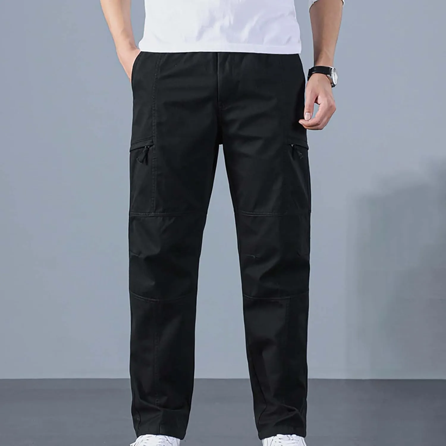 Mens Sweatpants with Pockets Men's Wild Cargo Pants Casual Joggers Sweatpants Outdoor Waterproof Hiking Work Pants