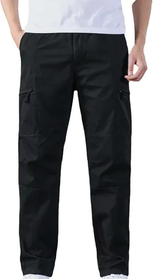 Mens Sweatpants with Pockets Men's Wild Cargo Pants Casual Joggers Sweatpants Outdoor Waterproof Hiking Work Pants