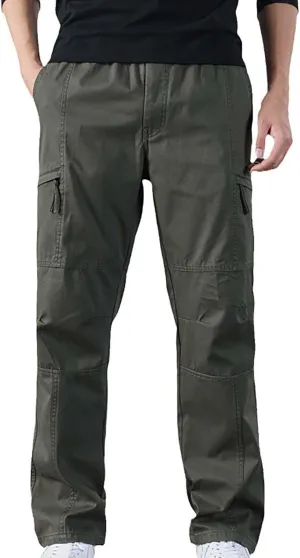 Mens Sweatpants with Pockets Men's Wild Cargo Pants Casual Joggers Sweatpants Outdoor Waterproof Hiking Work Pants