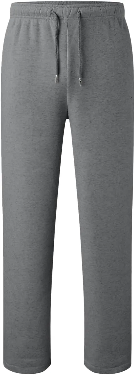 Men's Waffle Joggers, Lightweight Drawstring Casual Bottom Sweatpants, Straight Leg Slim Jogger Sweatpants with Pockets