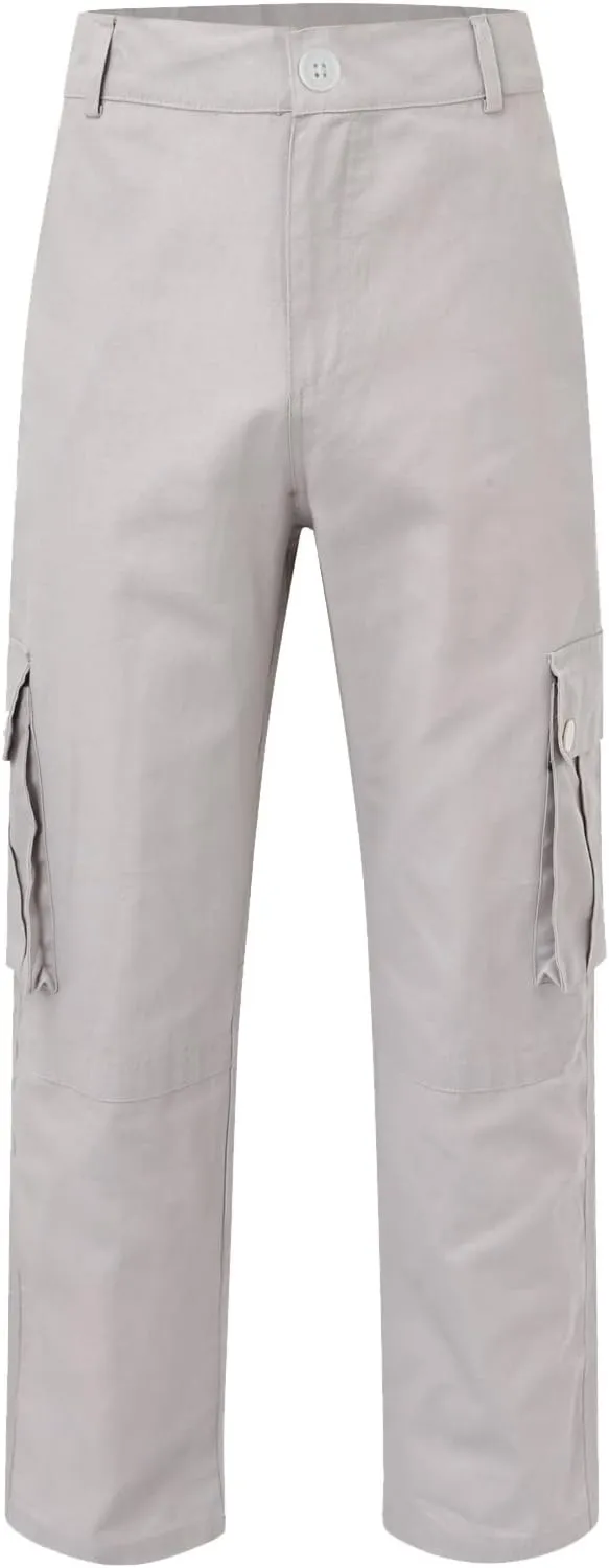 Mens Wild Cargo Pants Four Seasons Street Casual Sports Solid Color Trousers Multi Pocket Overalls Fashion Joggers