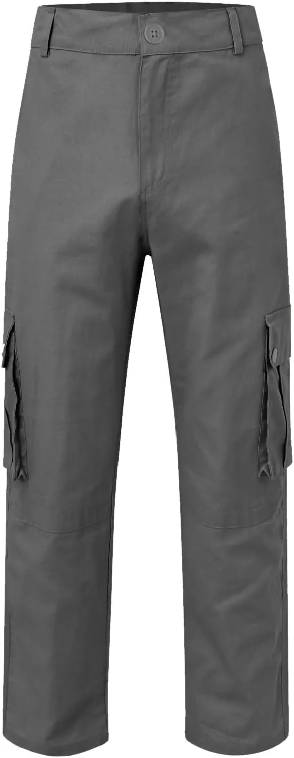 Mens Wild Cargo Pants Four Seasons Street Casual Sports Solid Color Trousers Multi Pocket Overalls Fashion Joggers