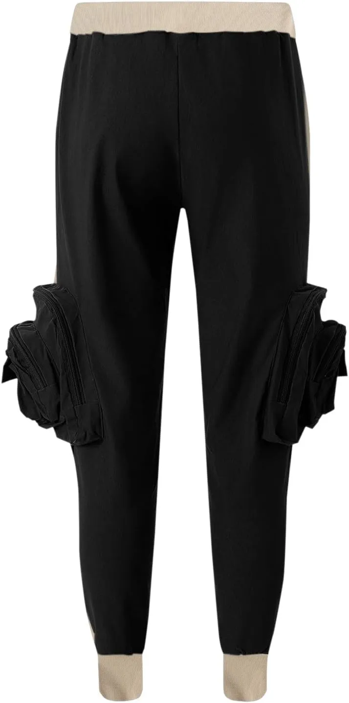 MIDOO Cargo Pants for Men Slim Fit Casual Drawstring Waist Lightweight Breathable Active Athletic Fishing Hiking Pants