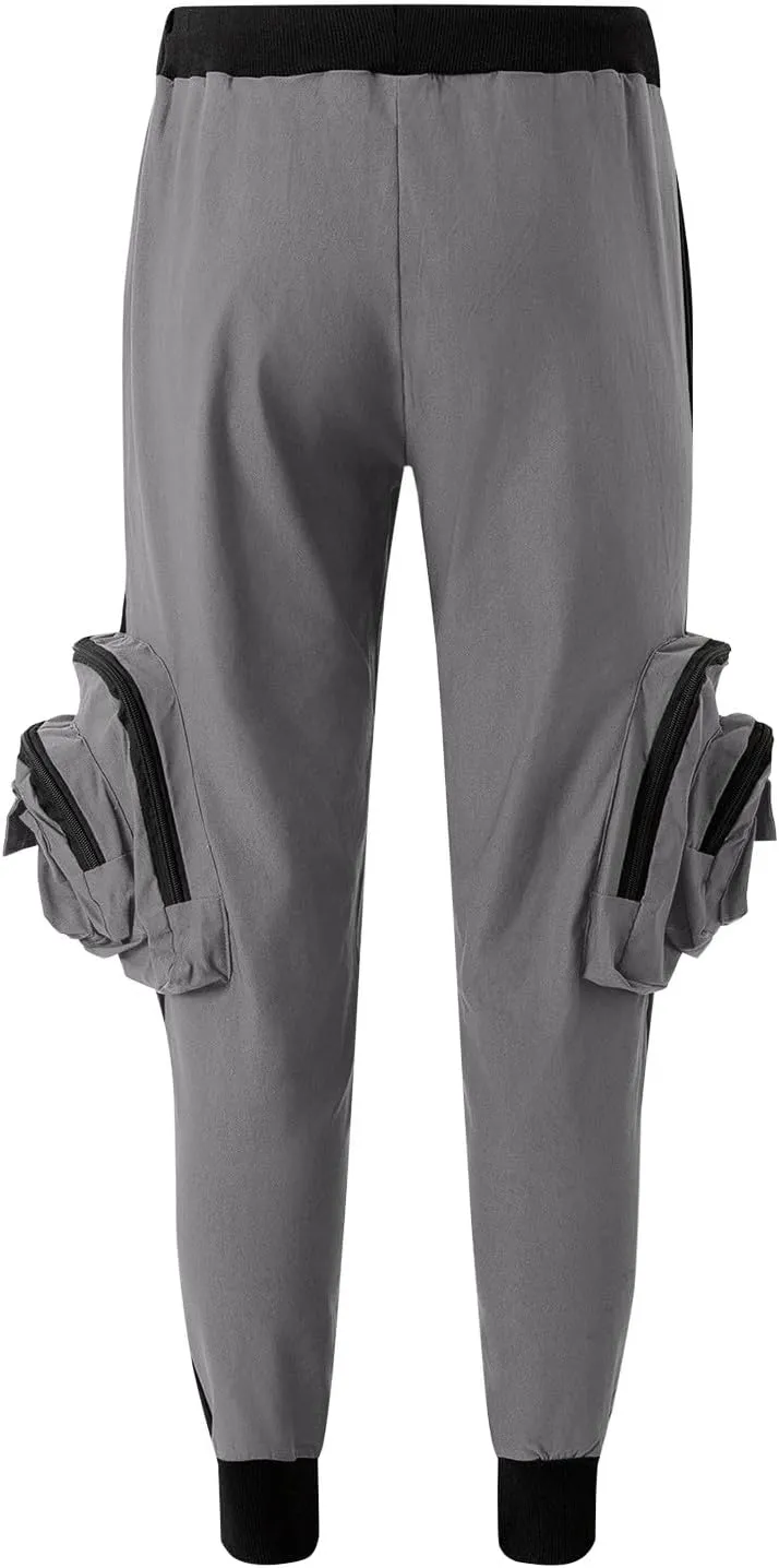MIDOO Cargo Pants for Men Slim Fit Casual Drawstring Waist Lightweight Breathable Active Athletic Fishing Hiking Pants