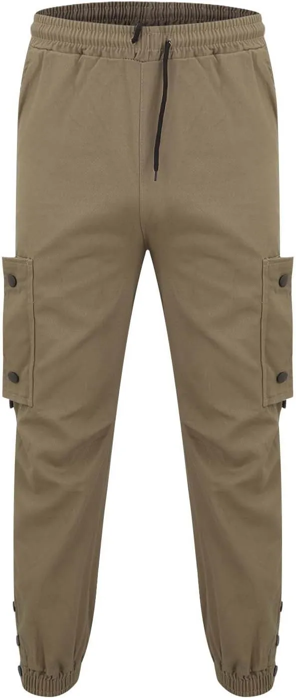 MIDOO Mens Sweatpants Tall Length Casual Joggers Pants Stretch Drawstring Elastic Waist Tapered Leg Sweatpants with Pockets