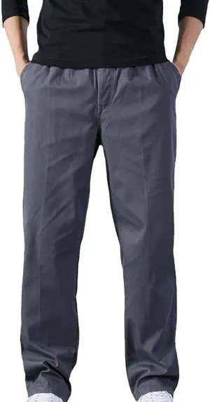 MIDOO Mens Sweatpants with Pockets Casual Loose Straight Sweatpants Outdoor Lightweight Work Hiking Pants Jogger Tousers