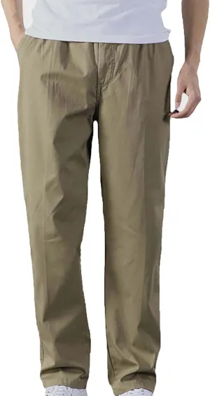 MIDOO Mens Sweatpants with Pockets Casual Loose Straight Sweatpants Outdoor Lightweight Work Hiking Pants Jogger Tousers