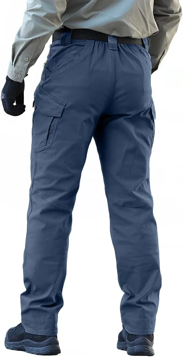 NAVEKULL Men's Military Cargo Tactical Pants Ripstop Lightweight Cotton Stretch Combat Outdoor Hiking Pants