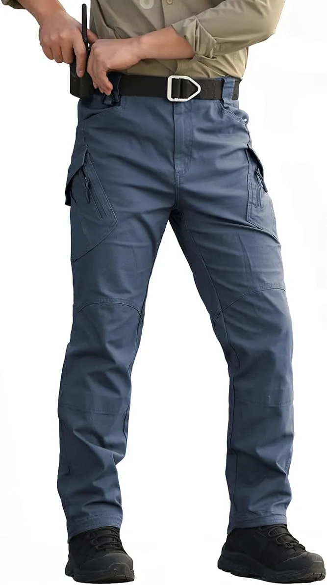 NAVEKULL Men's Military Cargo Tactical Pants Ripstop Lightweight Cotton Stretch Combat Outdoor Hiking Pants