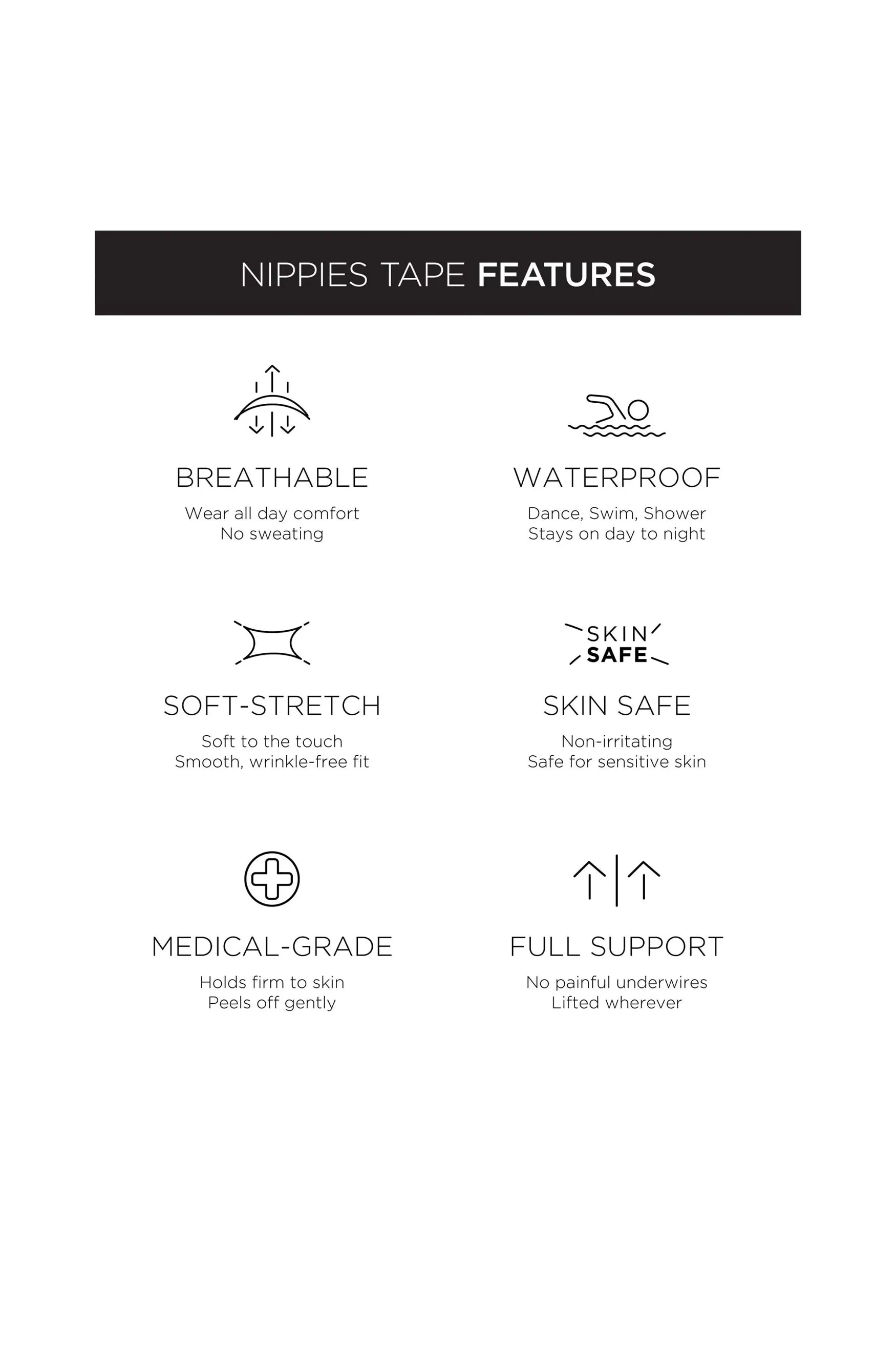 Nippies Breast Lift Tape - Caramel