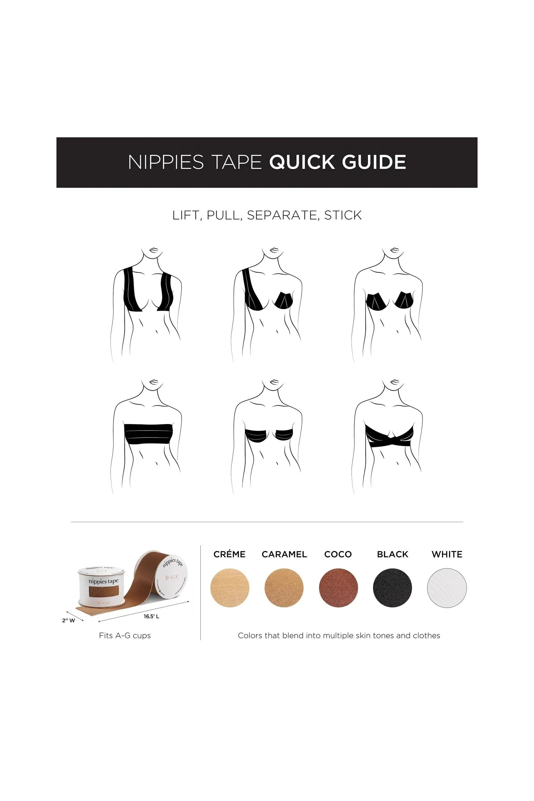 Nippies Breast Lift Tape - Caramel