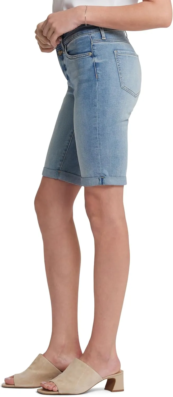 NYDJ Women's Briella Roll Cuff Jean Long Slimming Denim Shorts