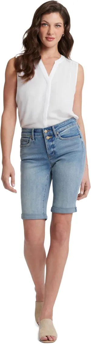 NYDJ Women's Briella Roll Cuff Jean Long Slimming Denim Shorts