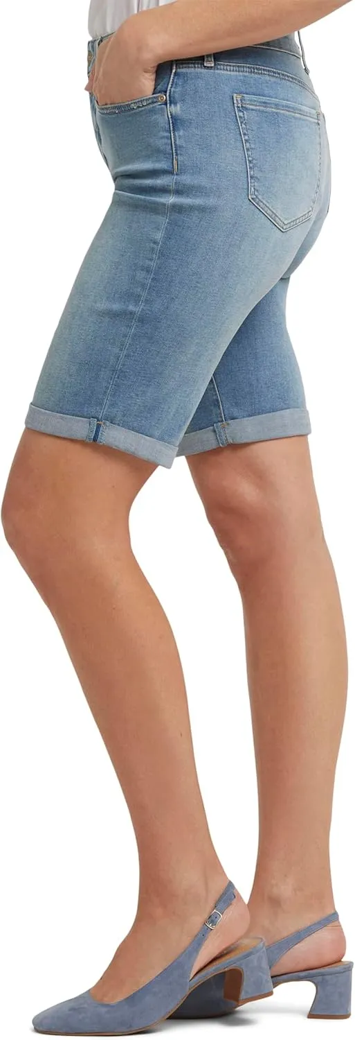 NYDJ Women's Briella Roll Cuff Jean Long Slimming Denim Shorts