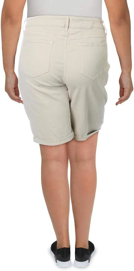 NYDJ Women's Briella Roll Cuff Jean Long Slimming Denim Shorts