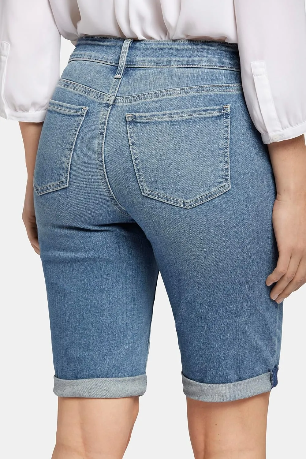 NYDJ Women's Briella Roll Cuff Jean Long Slimming Denim Shorts