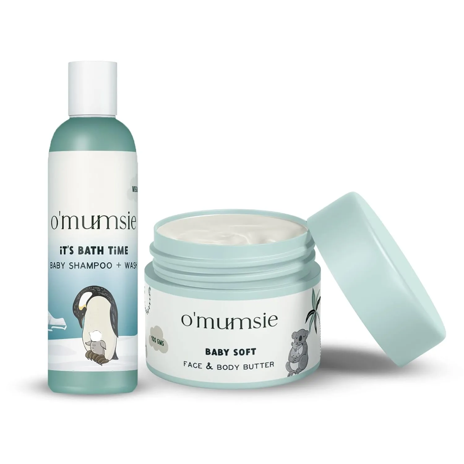 O'mumsie-Tiny Explorers Travel Kit for babies | Baby Shampoo   Body Butter