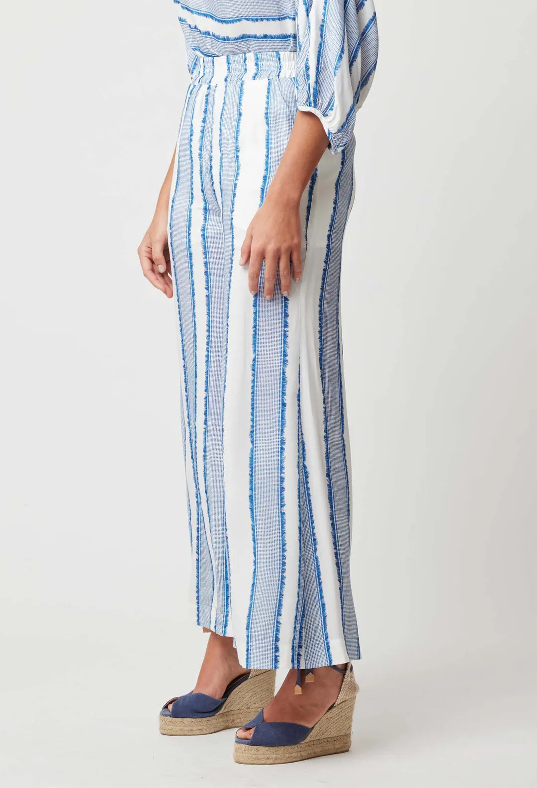 OnceWas Positano Viscose Wide Leg Pant