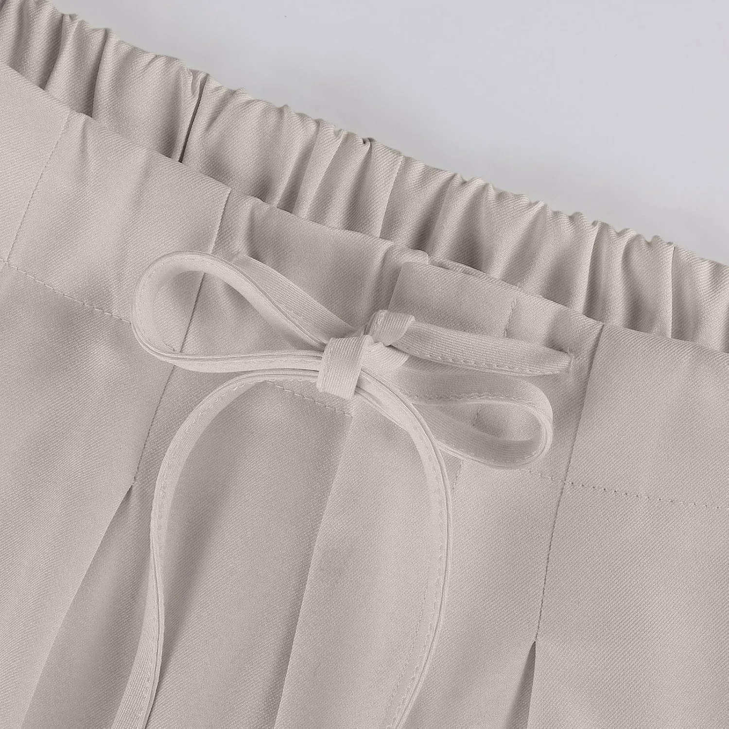 Oversized Wide Leg Pants Women,Work Business Casual High Waisted Dress Pants Drawstring Palazzo Pants Flowy Trousers