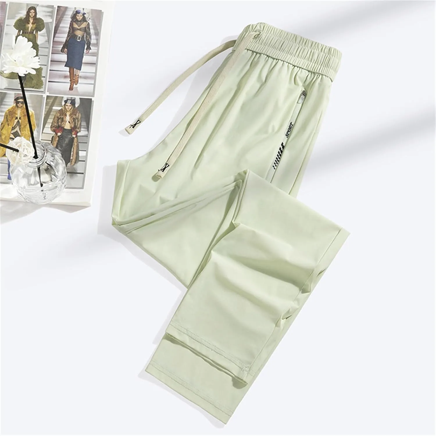 Pants for Men, Palcomfy Mens Glide Pants, Unisex Quick Dry Pull-On Stretch Workout Pant, Jogging Sweatpants for Mens