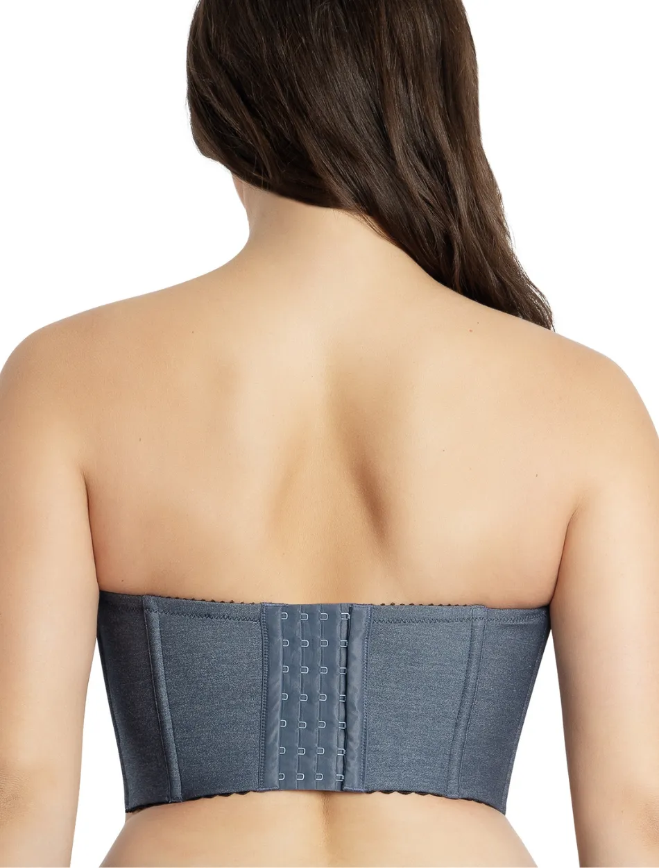Parfait Dolly Longline Strapless Bustier, Blue | Dark Blue Strapless Bustier | Parfait Longline Strapless Bra