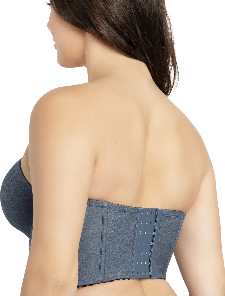 Parfait Dolly Longline Strapless Bustier, Blue | Dark Blue Strapless Bustier | Parfait Longline Strapless Bra