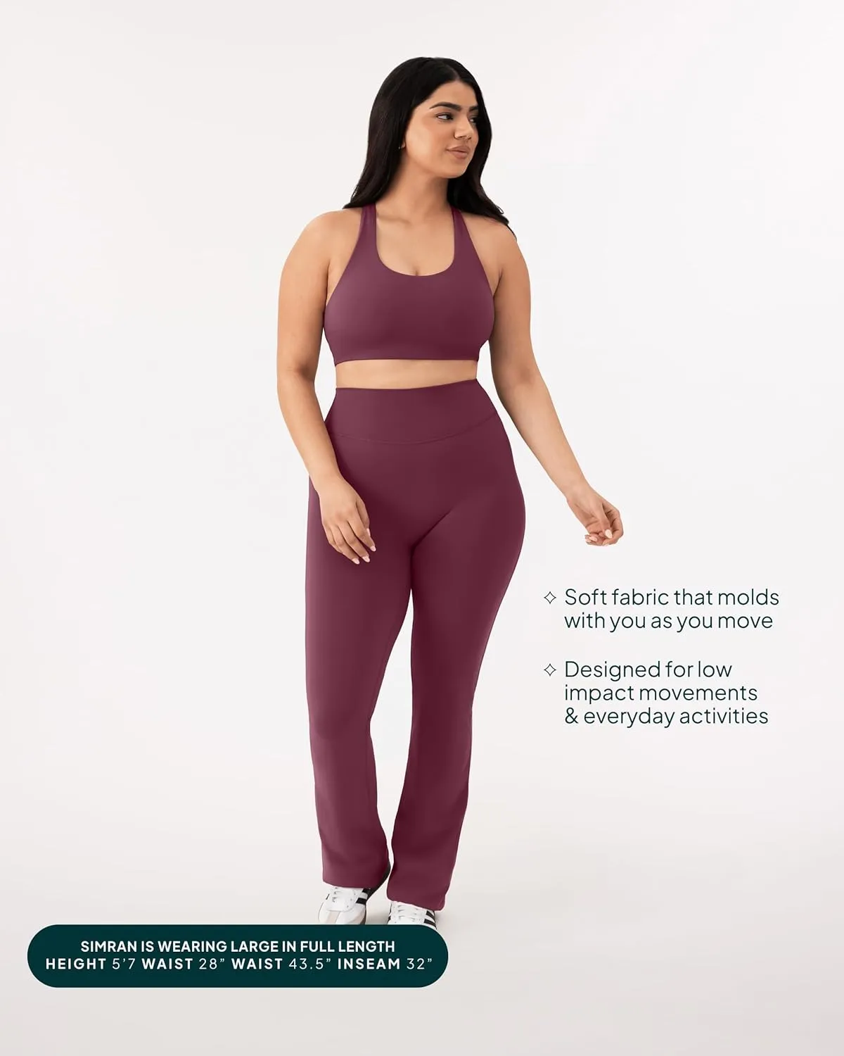 PAVOI ACTIVE High Waisted Flare Leggings for Women - Buttery Soft Bell Bottom Workout Flared Wide Leg Yoga Pants - FlexFlow
